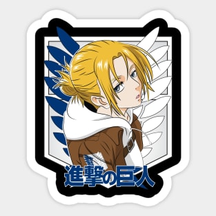 Attack on Titan Annie Leonhart Artwork Sticker
